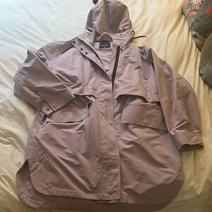 Everlane Lavendar Rain Coat, XL